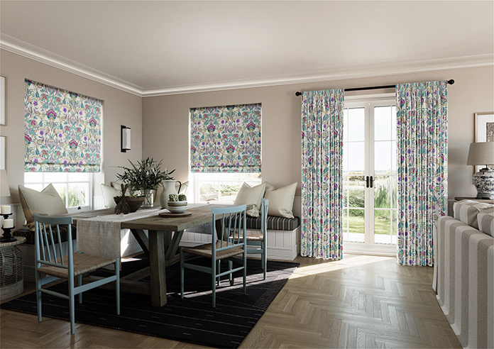 Bangalore Faux Silk, Turquoise - Made to Measure Curtain - Image 7